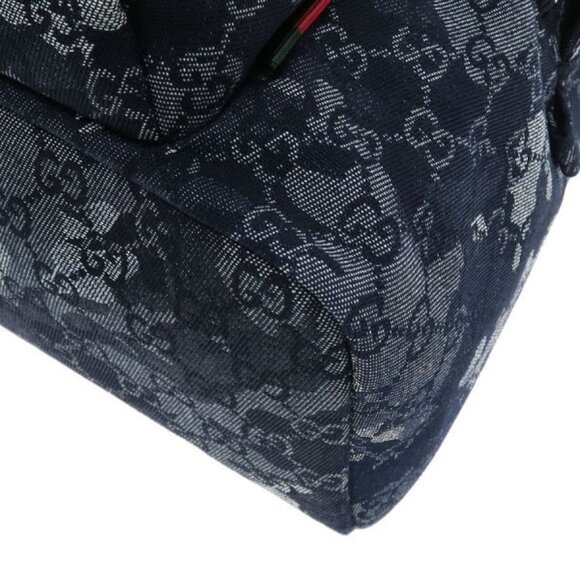 Gucci GG Denim Backpack Navy Blue main image 6